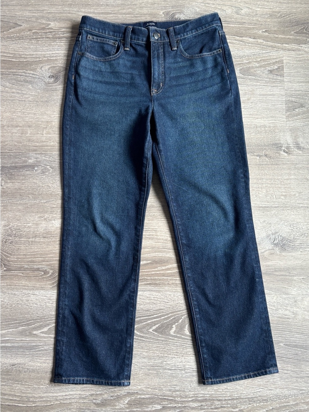 J. Crew Straight-Leg Jeans in Dark Indigo - Picture 3 of 7